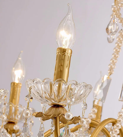 K9 crystal french candle centerpiece