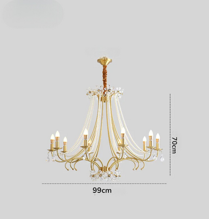 Parisian crystal salon fixture