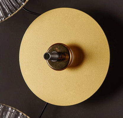 Lampada da parete moderna in vetro a forma di loto