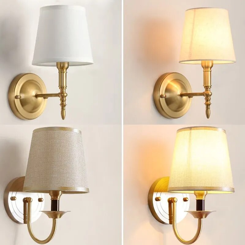 Vintage Gouden Wandlamp