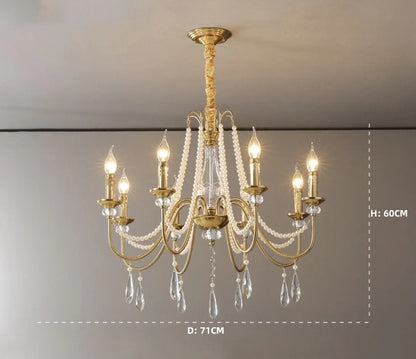 Lustre de hall d'entrée en cristal K9 e14