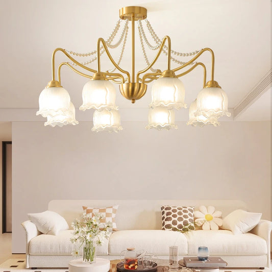American modern design copper chandelier