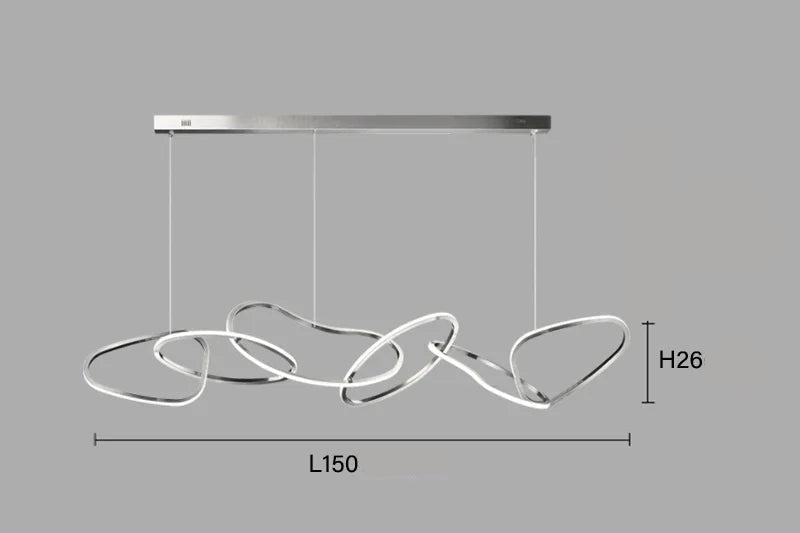 Suspension moderne et élégante à LED