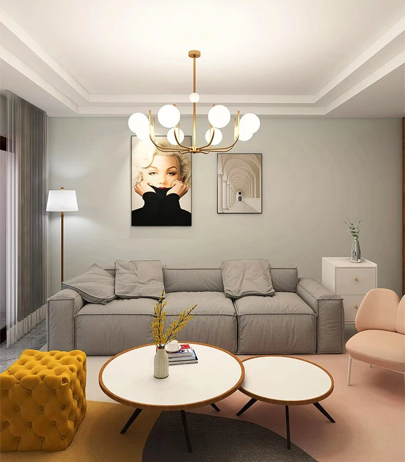 Suspension LED contemporaine