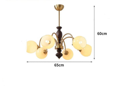 Lampada da soffitto vintage in vetro semi-incassata