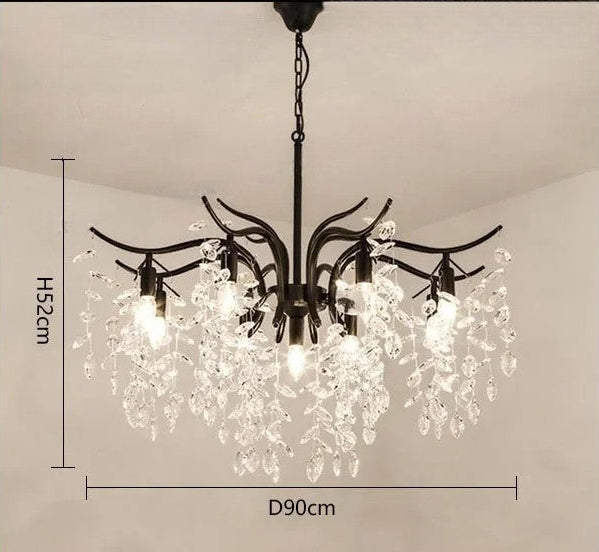 Luxury crystal ceiling chandelier for villa living room