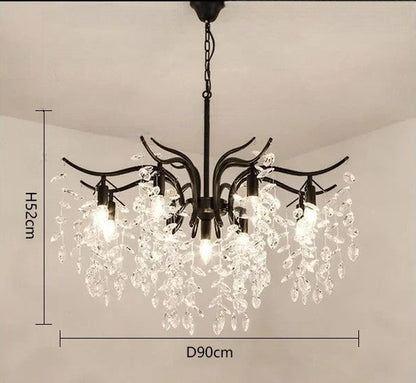 Luxury crystal ceiling chandelier for villa living room