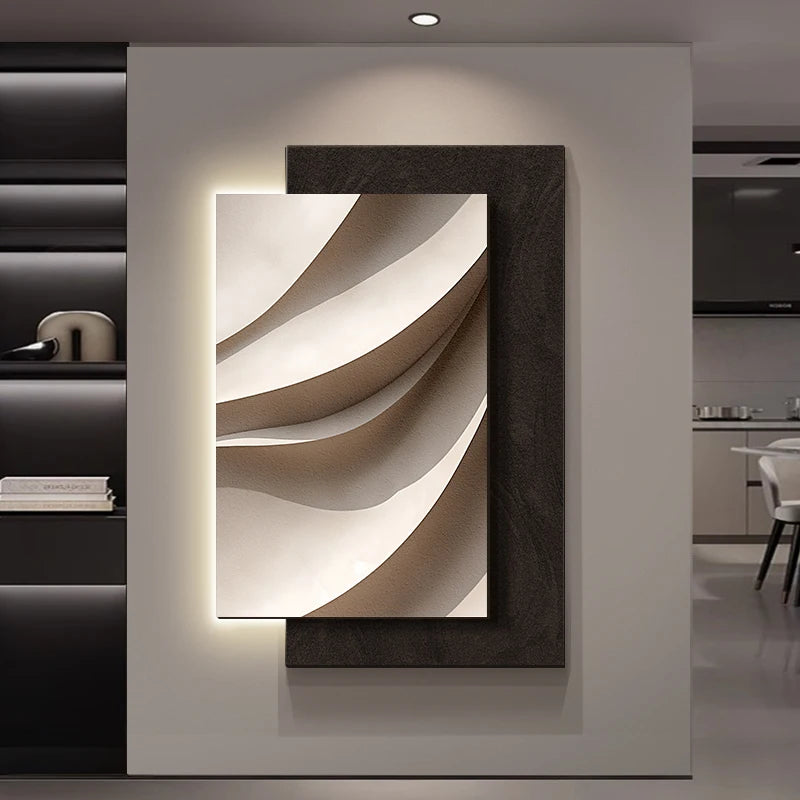 Geometrische 3D-design wandlamp voor aan de muur
