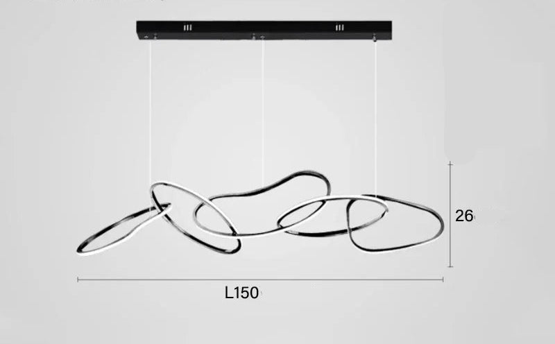 Suspension moderne et élégante à LED