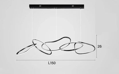 Suspension moderne et élégante à LED