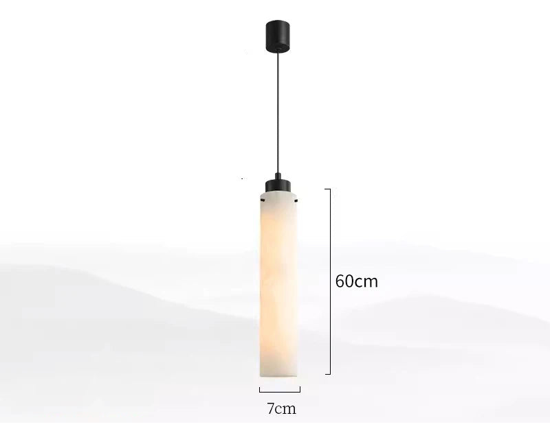 Natural marble led pendant light for dining room