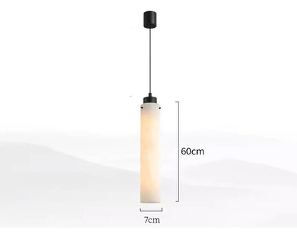 Natural marble led pendant light for dining room