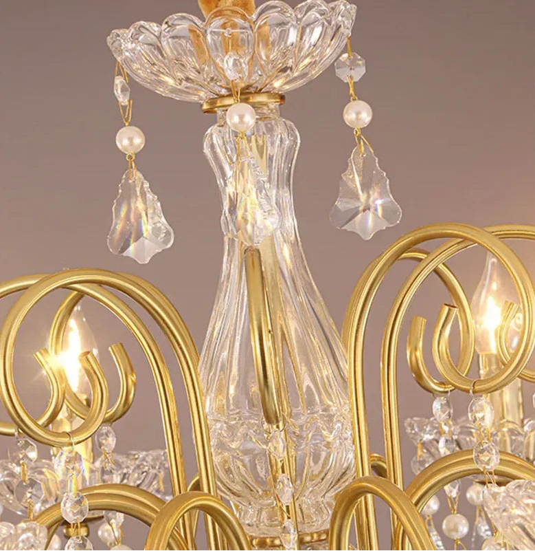 Villa crystal candle centerpiece