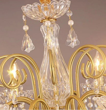 Villa crystal candle centerpiece