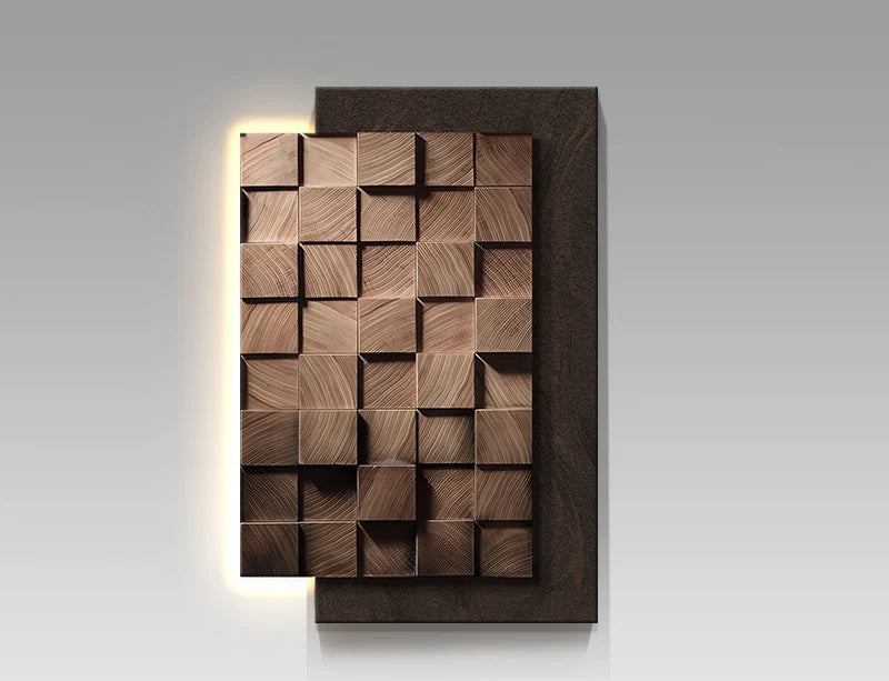 Geometrische 3D-design wandlamp voor aan de muur