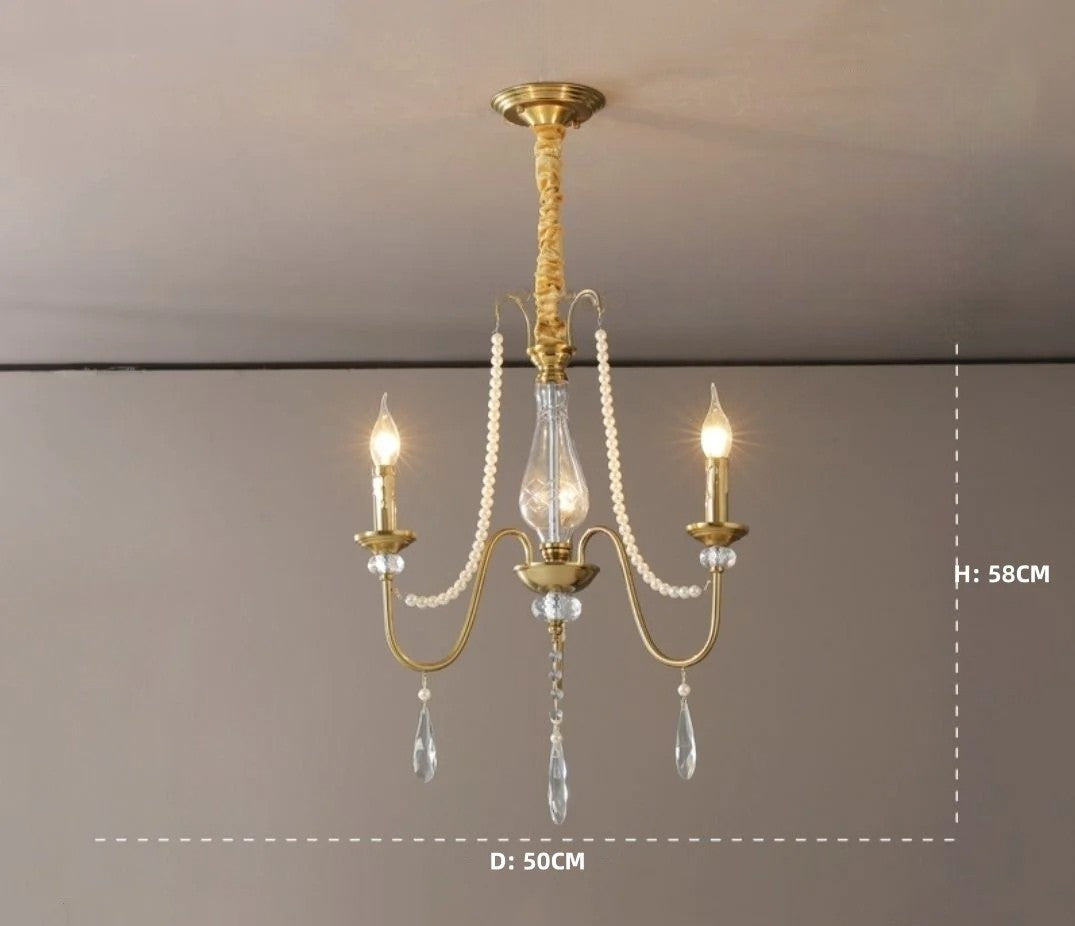 Lustre de hall d'entrée en cristal K9 e14