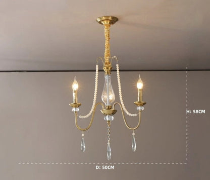 Lustre de hall d'entrée en cristal K9 e14