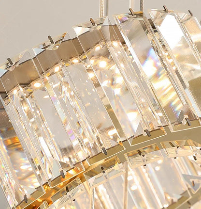 Crystal staircase chandelier for duplex living room