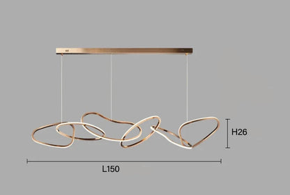 Suspension moderne et élégante à LED