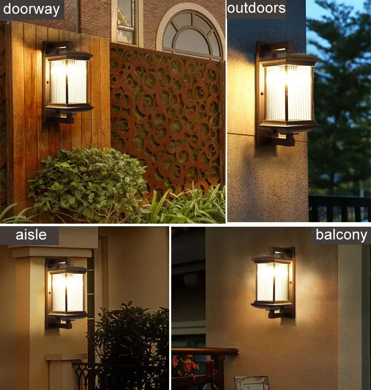 Big porch american wall lamp IP65