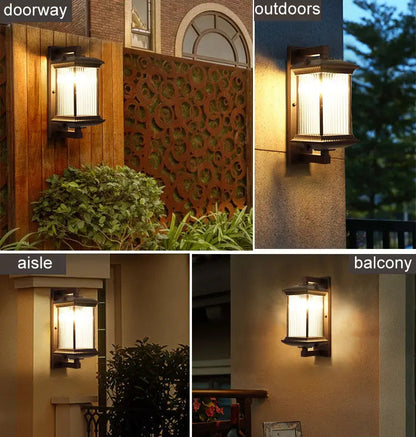 Big porch american wall lamp IP65