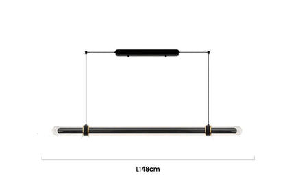 High end linear pendant light for bar counter