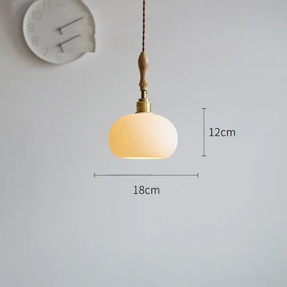 Butterfly keramische koperen LED-hanglamp voor de slaapkamer