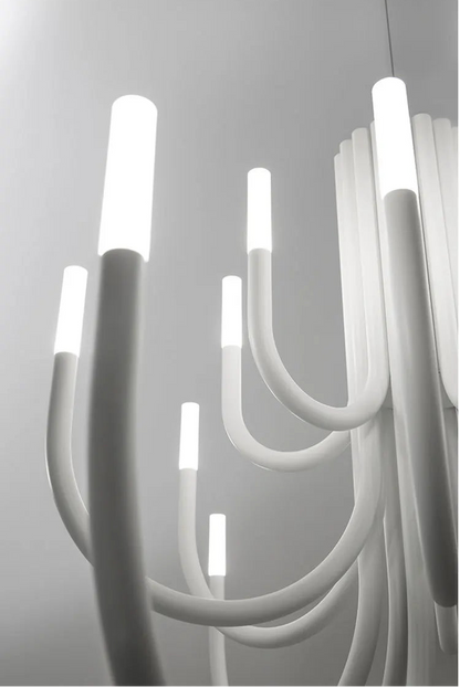 Minimalist linear chandelier for dining room