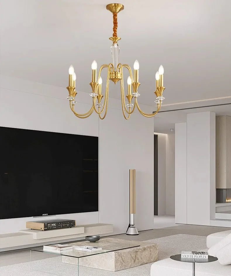 Boerderij kaarsen kroonluchter