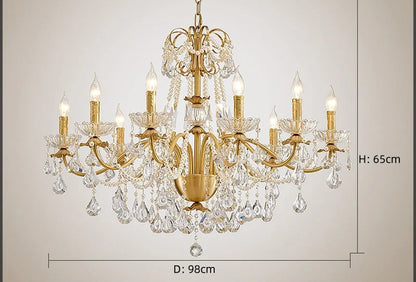 K9 crystal french candle centerpiece