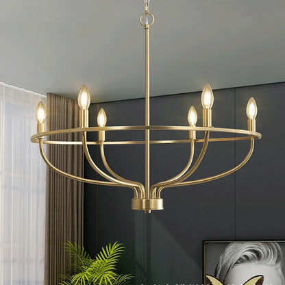 Modern iron ring chandelier for dining room