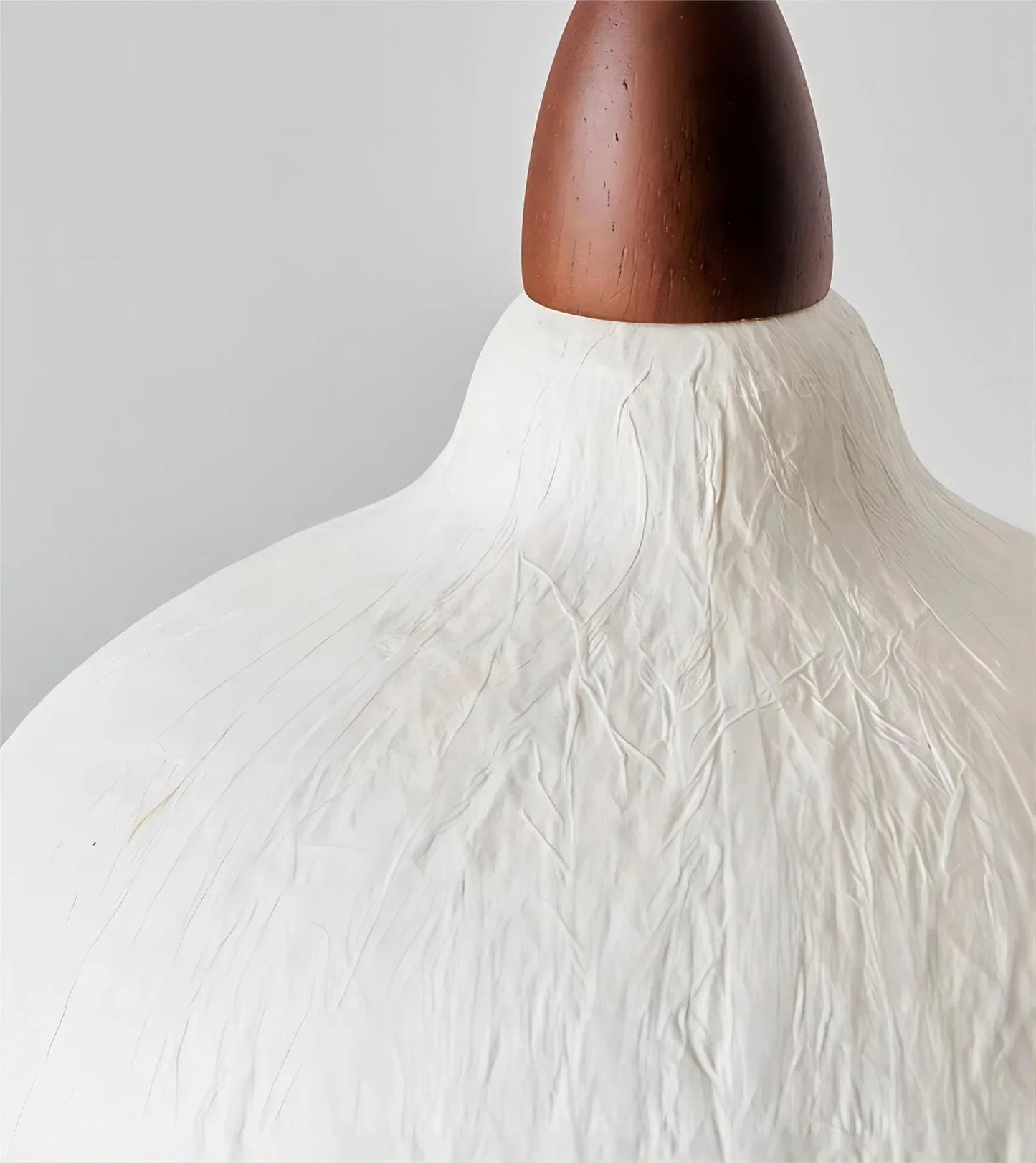 Suspension en papier de riz couleur noyer, style wabi sabi