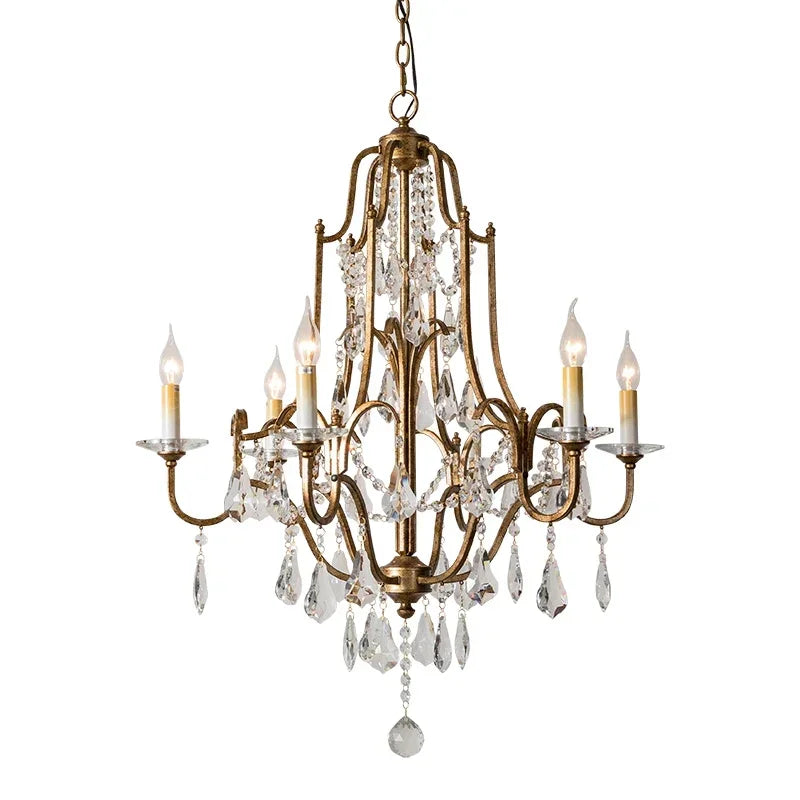 Grande gold country chandelier