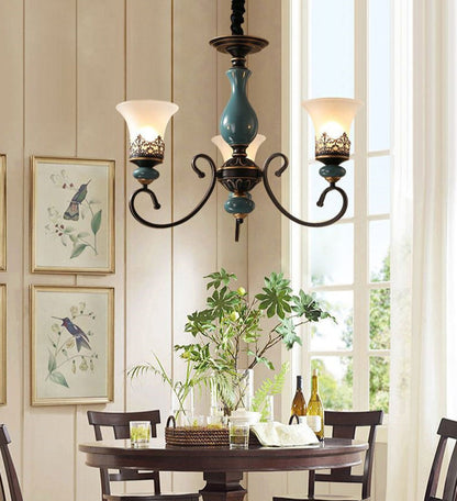 Emerald Ceramic Chandelier