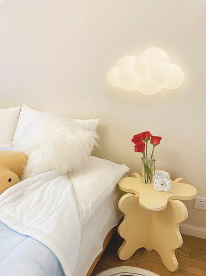 Wolken- en sterrenwandlamp