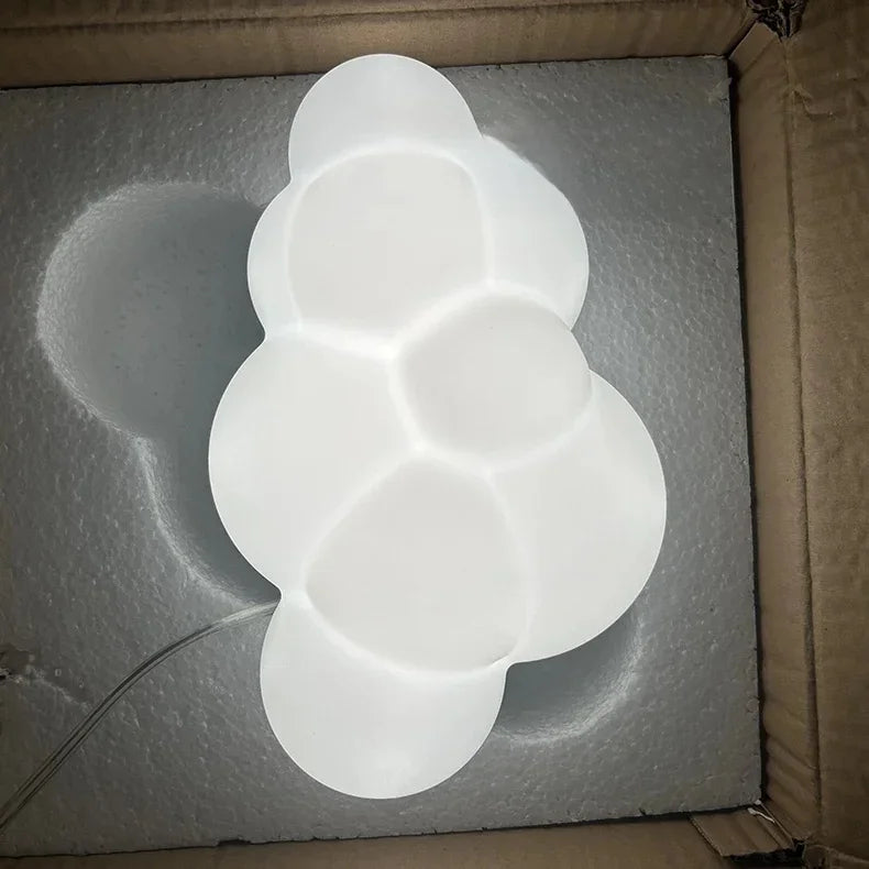 Wolken- en sterrenwandlamp