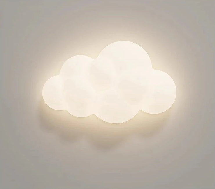 Wolken- en sterrenwandlamp