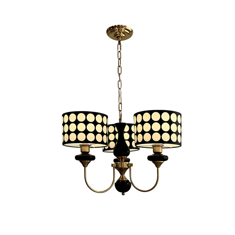 Copper and wrought iron chandelier for dining room