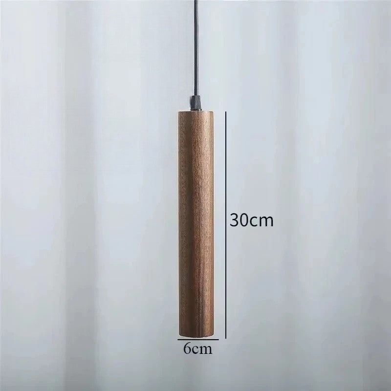 Minimalistische houten Scandinavische hanglamp