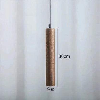 Minimalistische houten Scandinavische hanglamp