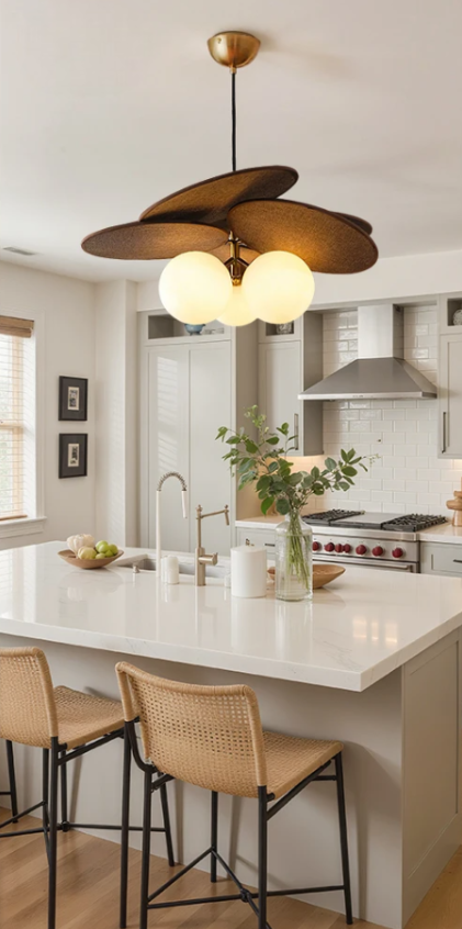 Wit glazen plafond met bloembladkleurige tint