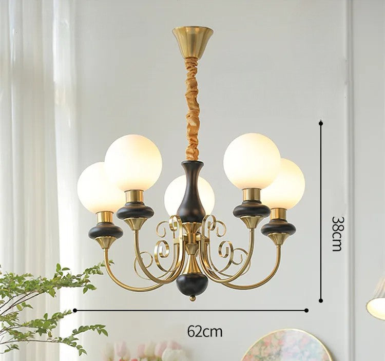 Pastorale crèmekleurige kroonluchter