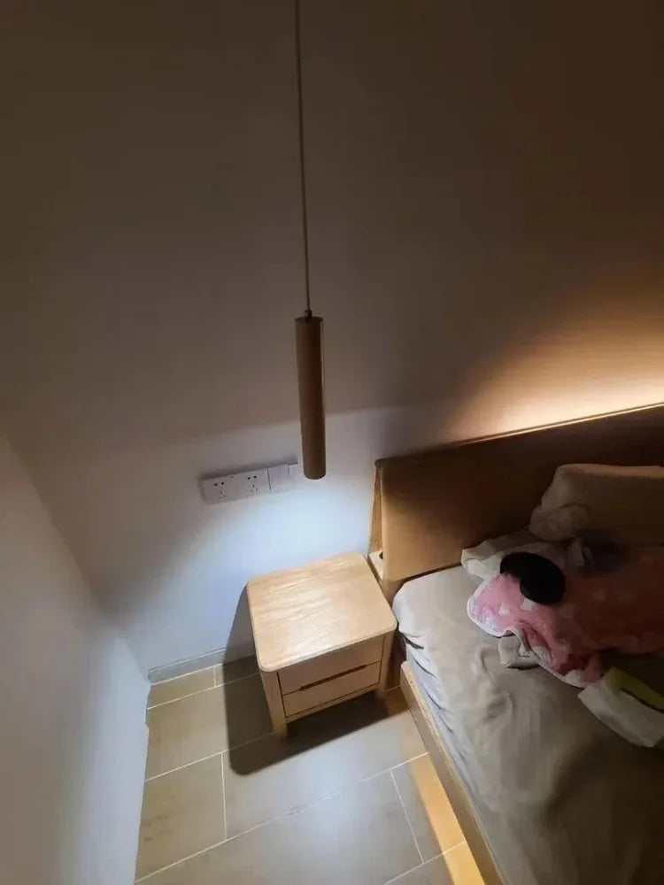 Minimalistische houten Scandinavische hanglamp