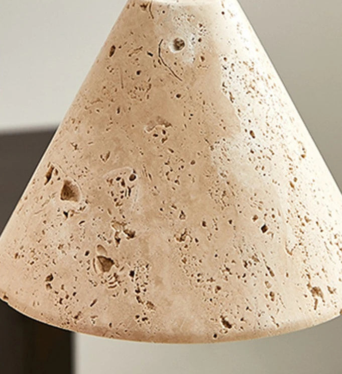 Suspension en pierre de caverne pour salle à manger