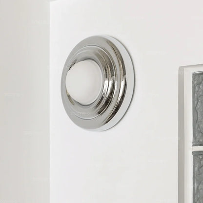 Chrome minimalist modern wall lamp