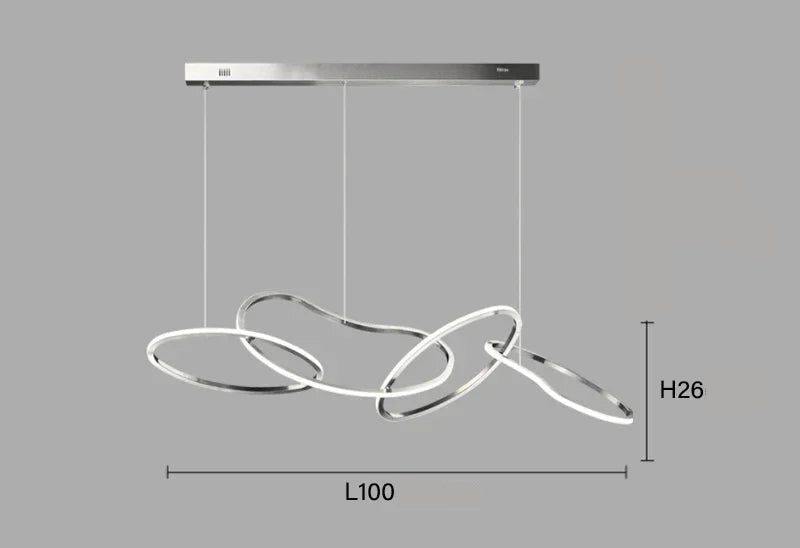 Suspension moderne et élégante à LED