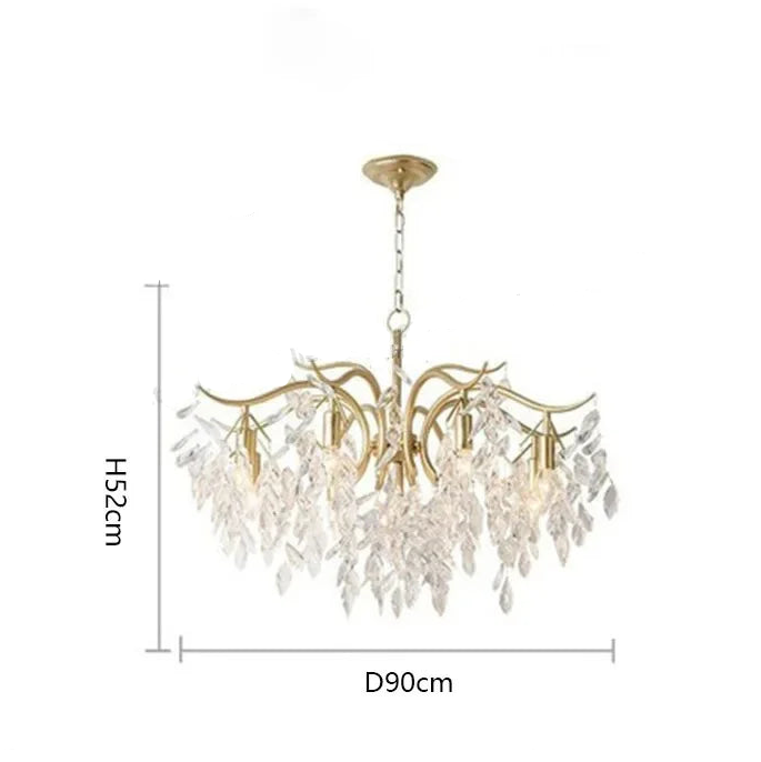 Luxury crystal ceiling chandelier for villa living room