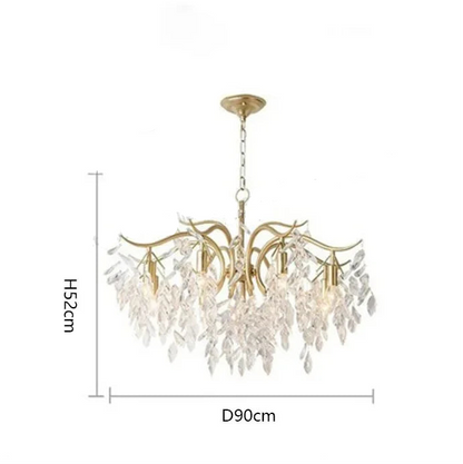 Luxury crystal ceiling chandelier for villa living room