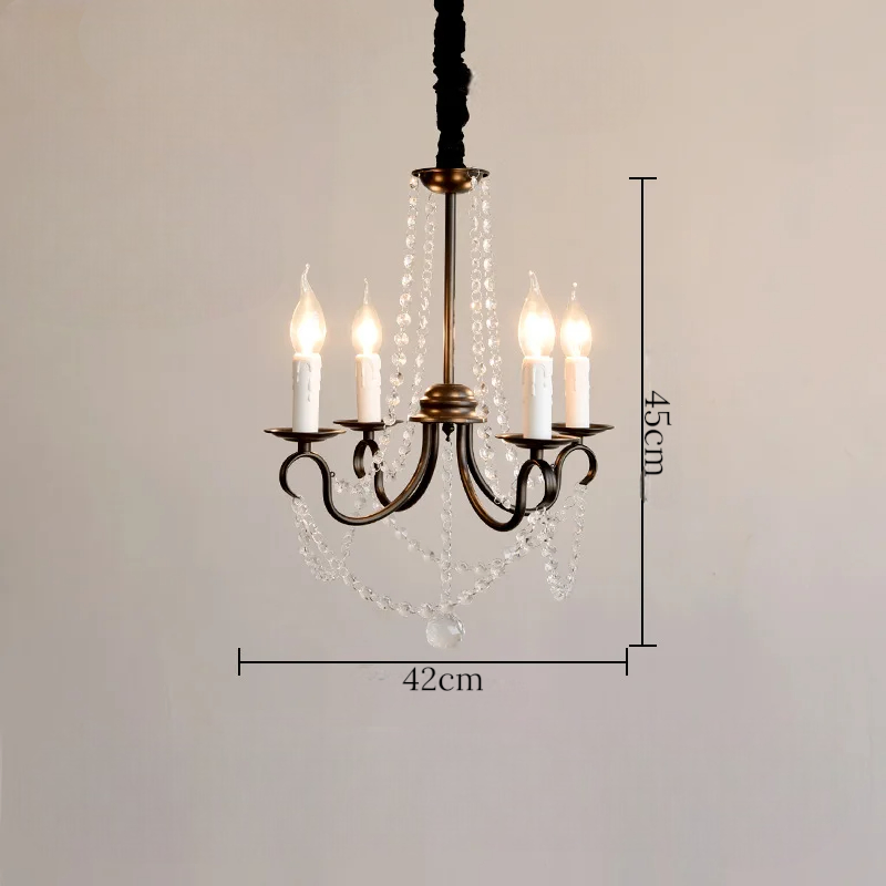 Noir french crystal loft piece