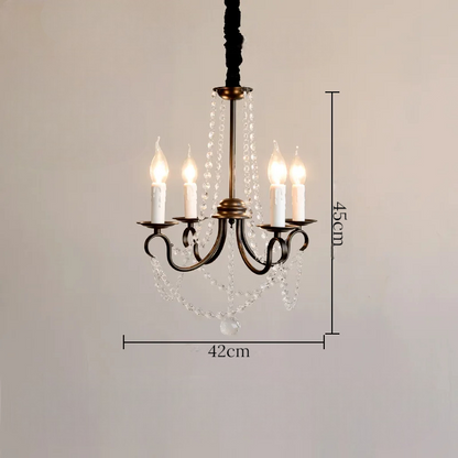 Noir french crystal loft piece